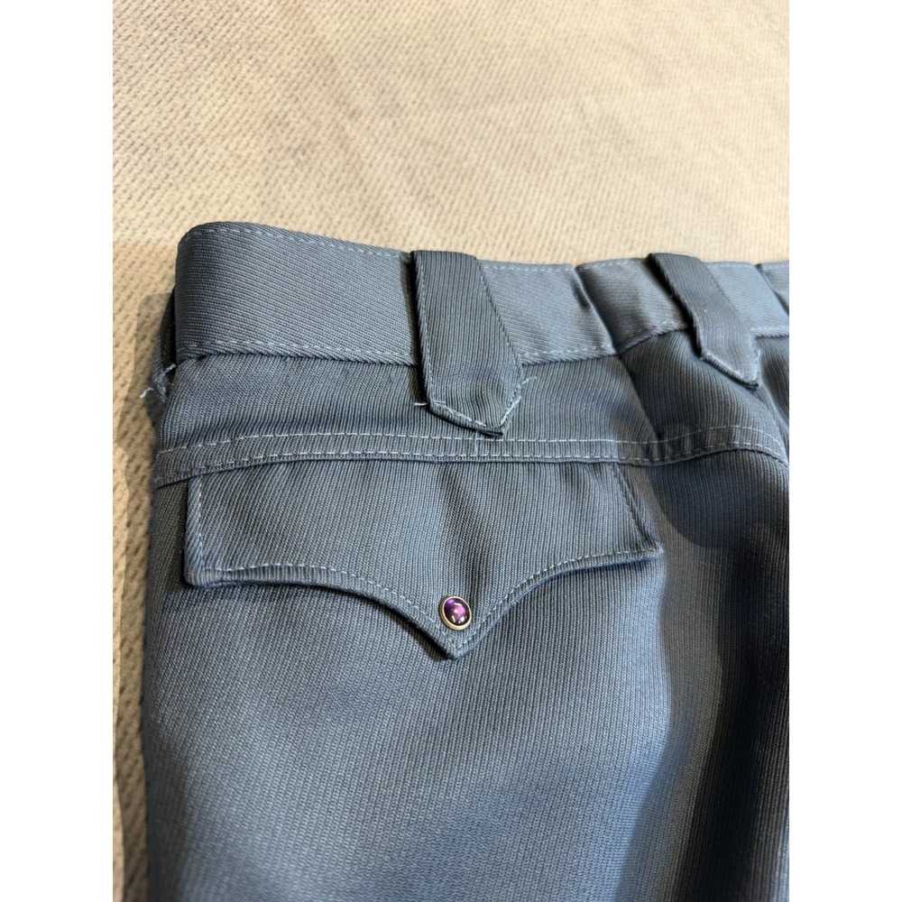 Lot of 3 WESTERN Men's Pants Polyester Cotton Blend 36 Blue Green Brown 1950's - Picture 3 of 16